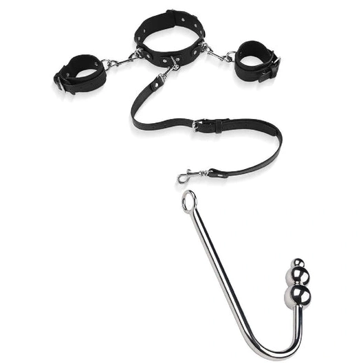 Anal Elegant 5334 Collar with Cuffs Hook Beaded and 0723